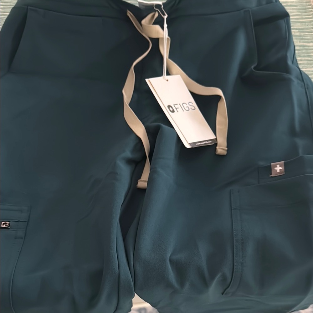 Brand new w/tags! Never worn!- Deep Teal/Caribbean blue Scrub Pants